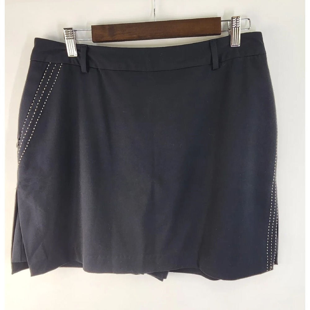 Tehama Golf Skort Women's 12 Black  Athletic Golf Tennis Pickleball